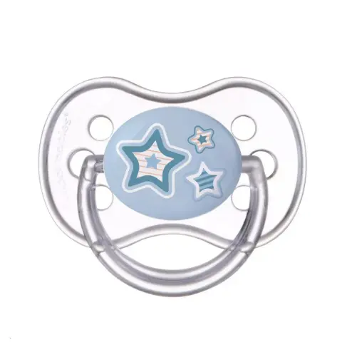 CANPOL BABIES Szilikon szimmetrikus cumi 18hó+ Newborn Baby - kék