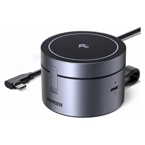 UGREEN W712 3in1 Mágnes vezeték nélküli töltő 25W fekete