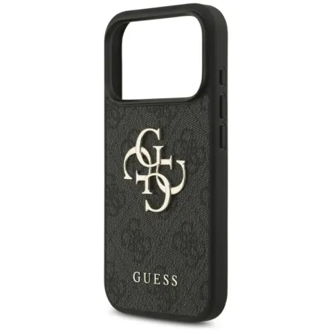 GUESS 4G Big Metal Logo tok Apple iPhone 17 Pro / iPhone 18 Pro fekete