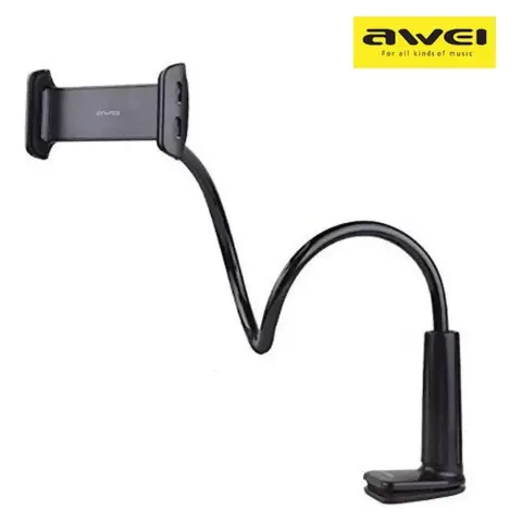 AWEI X3 Asztali telefontartó 360° 4"-10.5" fekete