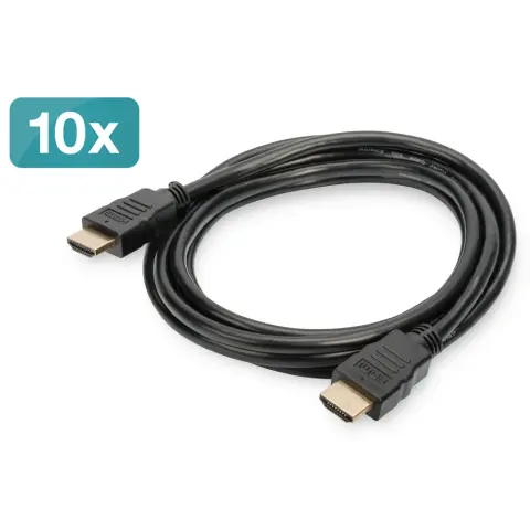 DIGITUS HDMI Összekötő Fekete 2m AK-990920-020-S