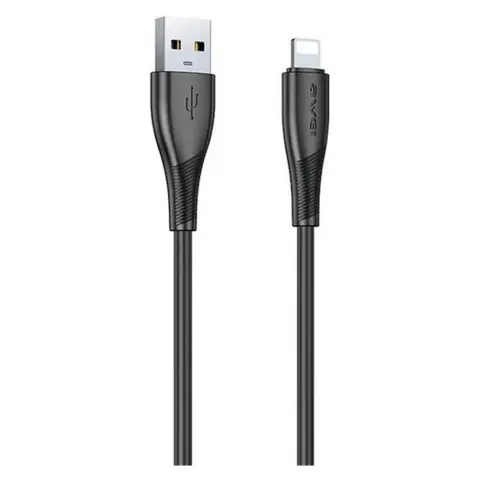 AWEI USB Lightning Töltő/adat Fekete 1m CL-182L