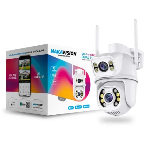 NAKAVISION C1 3+3MP IP kamera 4/12mm fehér