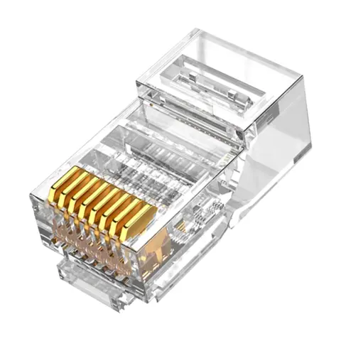 WALISEC UTP CAT6 Csatlakozó Átlátszó 3cm RJ45-6U