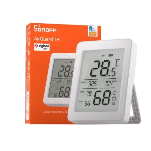SONOFF AirGuard TH SNZB-02DR2 - hőmérséklet és pára érzékelő