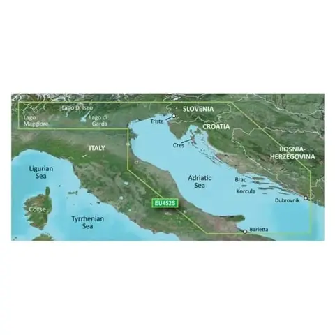 GARMIN Northern Adriatic coast map BlueChart g3