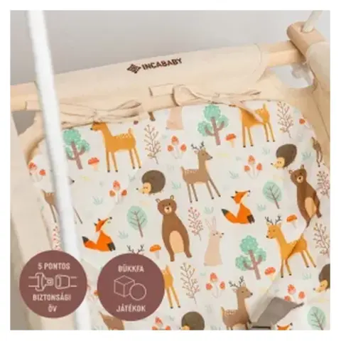 INCABABY Baby swing Comfort - Forest Friends FW