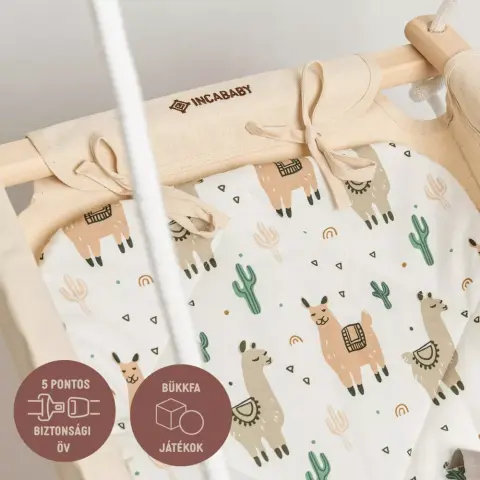 INCABABY Baby swing Comfort - Lama