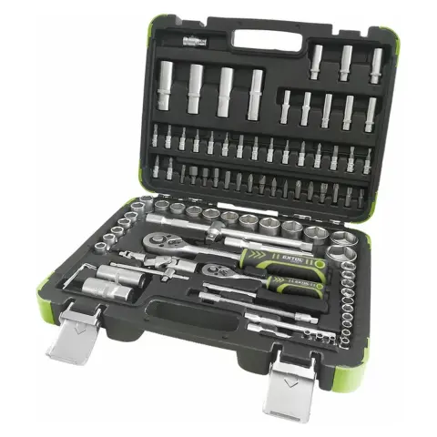 EXTOL 918094 Craft 1/4" 1/2" dugókulcs készlet 94 db-os