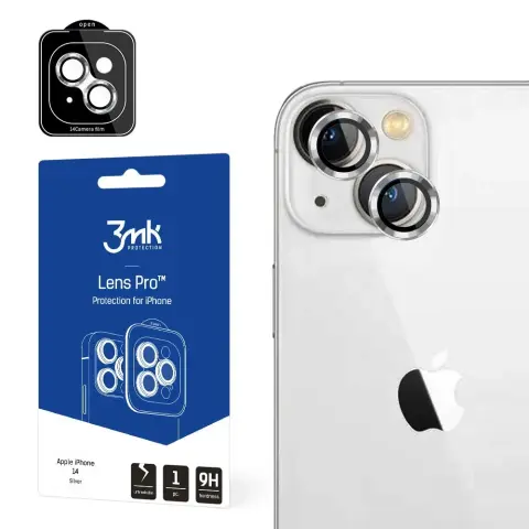 3MK Lens Pro Kamera lencsevédő iPhone 14 ezüst