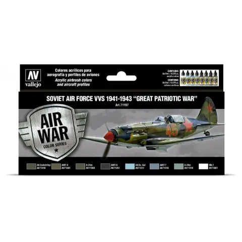 VALLEJO Model Air Soviet Air Force VVS 1941-1943 Great Patriotic War festék készlet 8x 17ml