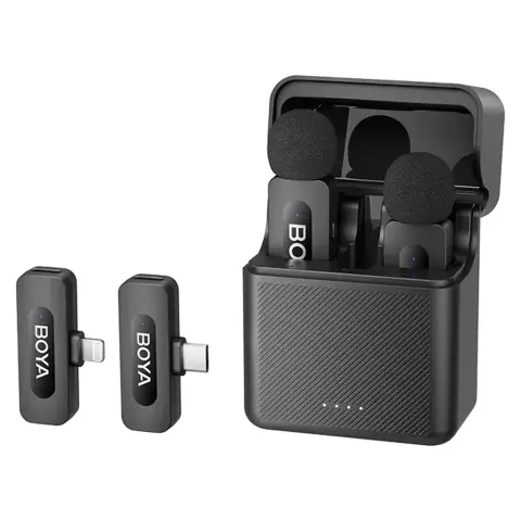 BOYA BY-V3 COMBO 2.4 GHz Dual-Channel Wireless Microphone