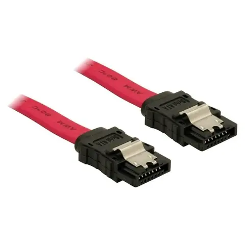 DELOCK SATA Összekötő Piros 70cm 84301