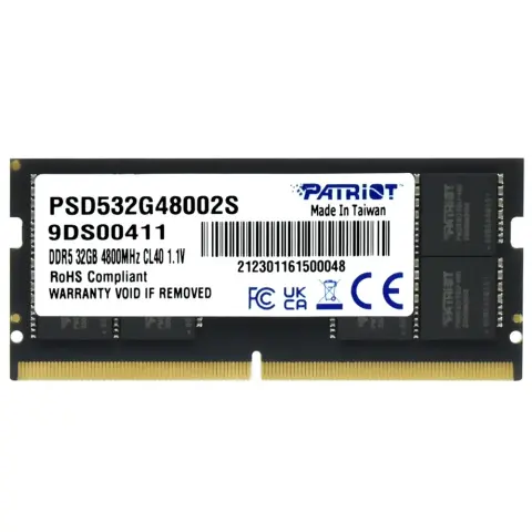 PATRIOT 32GB Signature Line Notebook DDR5 4800MHz CL40 PSD532G48002S