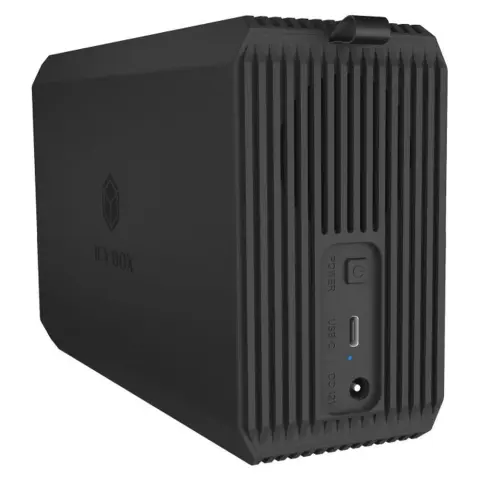 ICY BOX IB-RD3720-CU3 2x 2.5/3.5 SATA HDD/SSD külső ház USB 3 A-C fekete