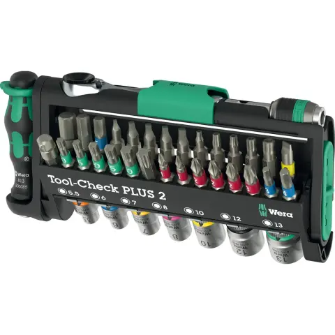 WERA Tool-Check PLUS 2 bitfej készlet 39 részes
