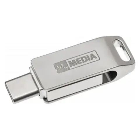 MYMEDIA MyDual 32GB USB 3.2 Gen 1 + USB 3.2 Gen 1 Type C Silver