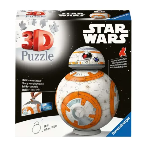 RAVENSBURGER 3D Puzzle Ball Star Wars BB-8 99 darabos 11578