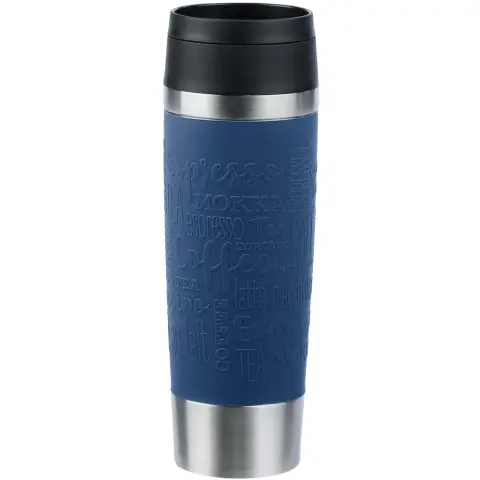 EMSA TRAVEL MUG Classic Grande insulated mug (dark blue/stainless steel 0.5 liter) N2022100