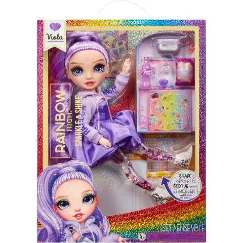 MGA ENTERTAINMENT Rainbow High Sparkle & Shine divat baba - Viola 427810-INT