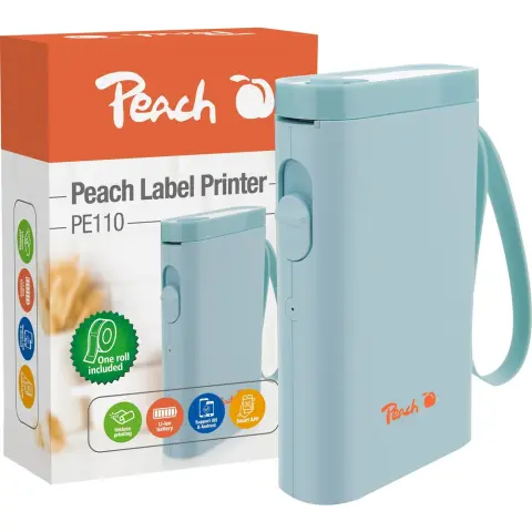 PEACH PE110 címkenyomtató kék