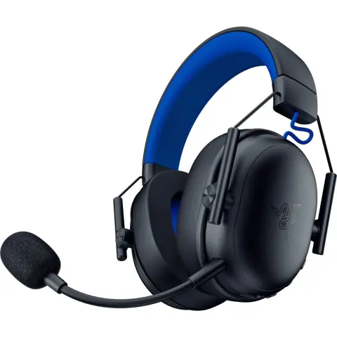 RAZER BlackShark V3 X Hyperspeed PlayStation gaming headset fekete-kék