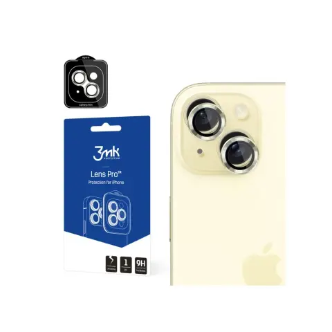 3MK Lens Protection Pro kameravédő üveg Apple iPhone 15-höz. fekete