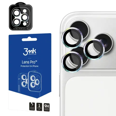 3MK Lens Protection Pro Rainbow kameravédő üveg Apple iPhone 17 Pro / iPhone 18 Pro/17 Pro Max