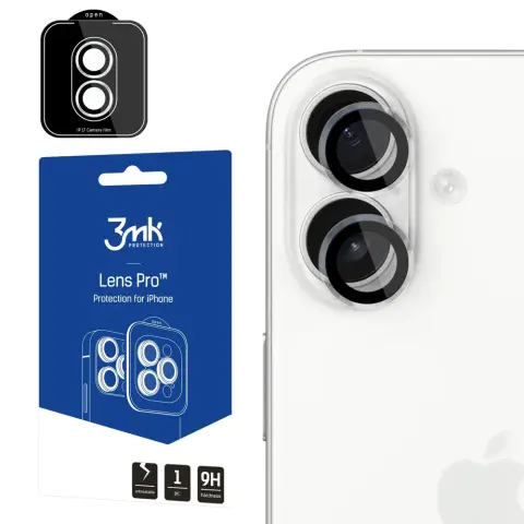3MK Lens Protection Pro kameraobjektív védőüveg Apple iPhone 17 készülékhez átlátszó