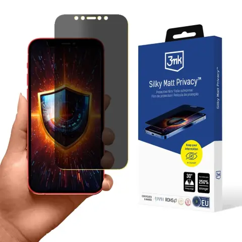 3MK Silky Matt Privacy védőfólia Apple iPhone 12 Pro-hoz