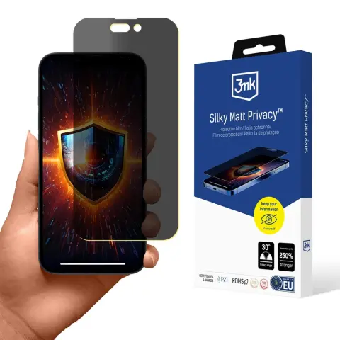 3MK Silky Matt Privacy ochranná fólia Apple iPhone 14 Pro készülékhez
