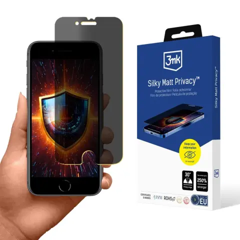 3MK Silky Matt Privacy védőfólia Apple iPhone SE 2020-hoz