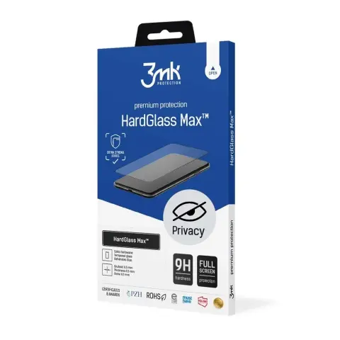 3MK HardGlass Max Privacy edzett üveg védőfólia Apple iPhone 12/12 Pro
