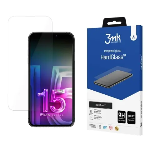 3MK HardGlass edzett üveg Apple iPhone 15 Plus-hoz