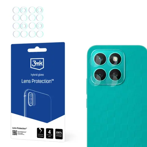 3MK Lens Protection Honor X8c kamera védőüveg - 4 db-os szett