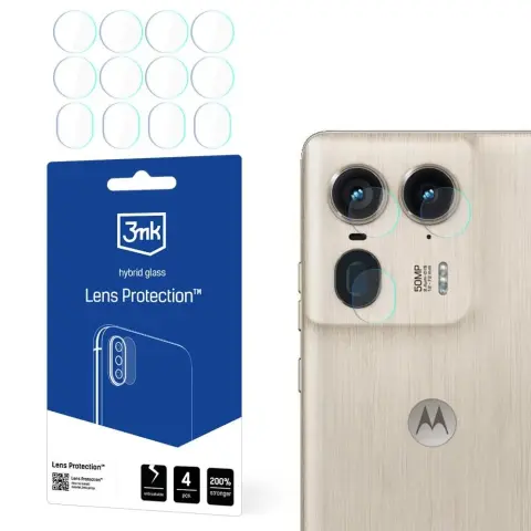 3MK Lens Protection kamera védőüveg Motorola Moto Edge 50 Ultra készülékhez
