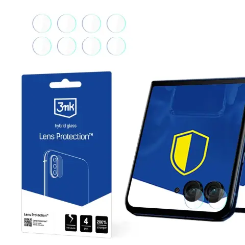 3MK Lens Protection objektív védőüveg Motorola Razr 50-hez (elülső kamera)