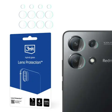 3MK Lens Protection kameravédő üveg Xiaomi Redmi Note 13 4G-hez