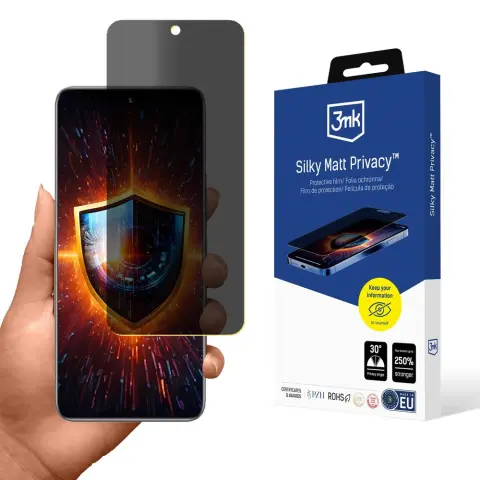 3MK Silky Matt Privacy védőfólia Honor 200-hoz