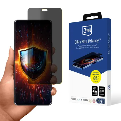 3MK Silky Matt Privacy védőfólia Honor 200 Pro készülékhez