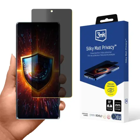 3MK Silky Matt Privacy védőfólia Honor 70-hez