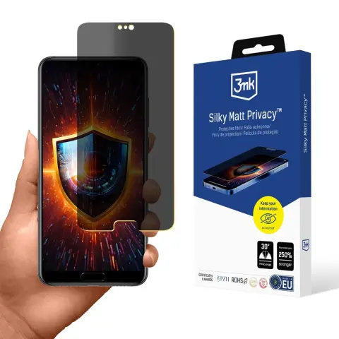 3MK Silky Matt Privacy védőfólia Huawei P20 Pro