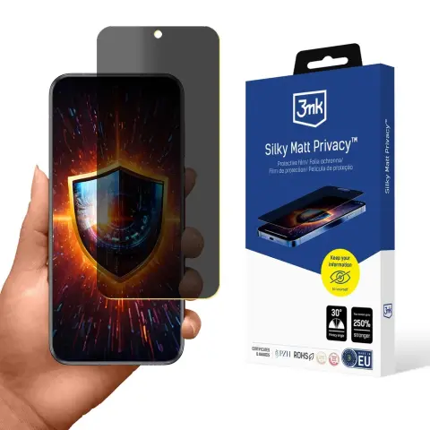 3MK Silky Matt Privacy védőfólia Huawei Pura 70 Pro+ - magánszféra védelem