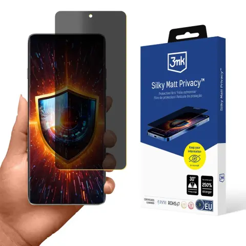 3MK Silky Matt Privacy védőfólia Motorola Edge 60 Pro