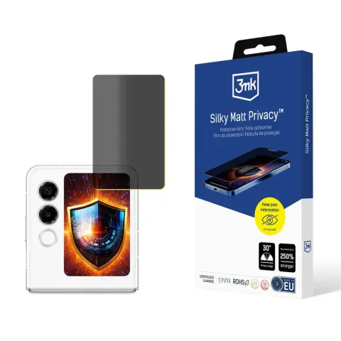 3MK Silky Matt Privacy védőfólia Nubia Flip 2 (front)
