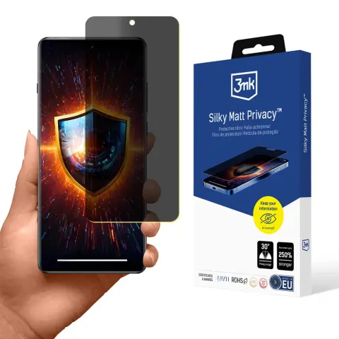 3MK Silky Matt Privacy védőfólia OnePlus 12-höz