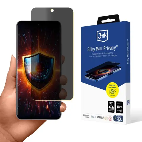 3MK Silky Matt Privacy védőfólia Oppo Reno 12 telefonhoz