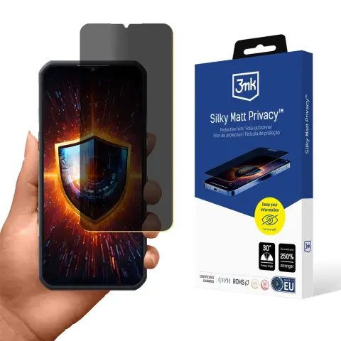 3MK Silky Matt Privacy védőfólia Oukitel WP35/WP35 S telefonokhoz