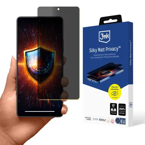 3MK Silky Matt Privacy védőfólia Poco M6 Pro 4G-hez