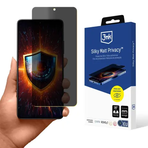 3MK Silky Matt Privacy védőfólia POCO X7 Pro-hoz